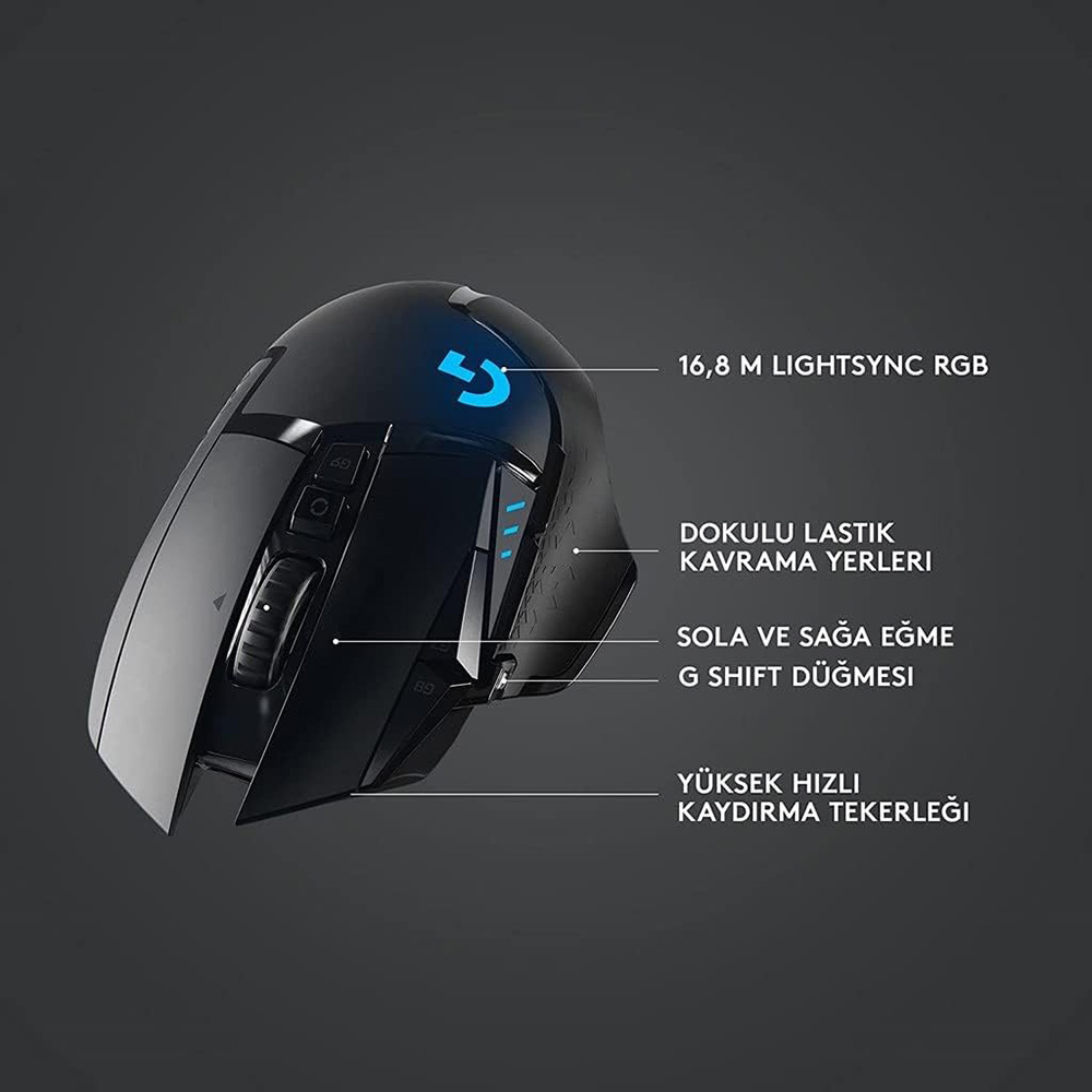 ماوس بی سیم گیمینگ لاجیتک مدل G502 Lightspeed
