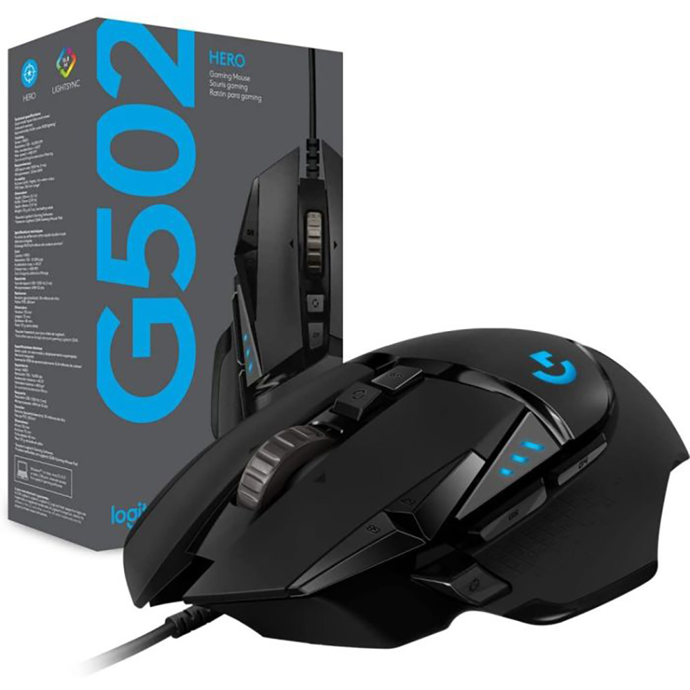 ماوس سیم دار گیمینگ لاجیتک مدل G502 hero