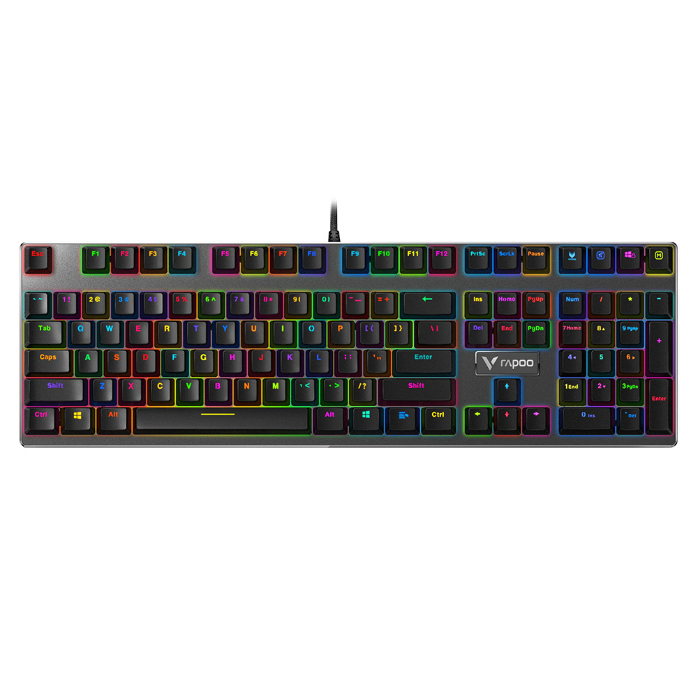 کیبورد با سیم گیمینگ رپو مدل V700 RGB ALLOY