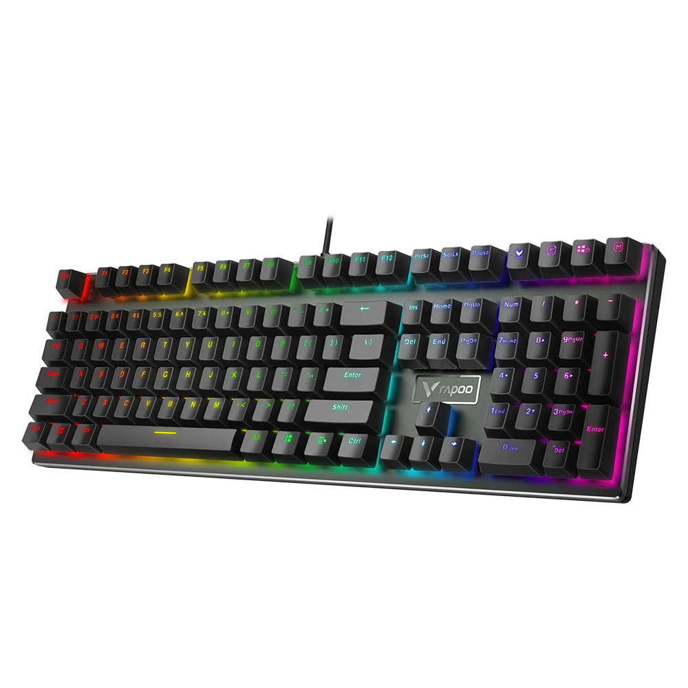 کیبورد با سیم گیمینگ رپو مدل V700 RGB ALLOY