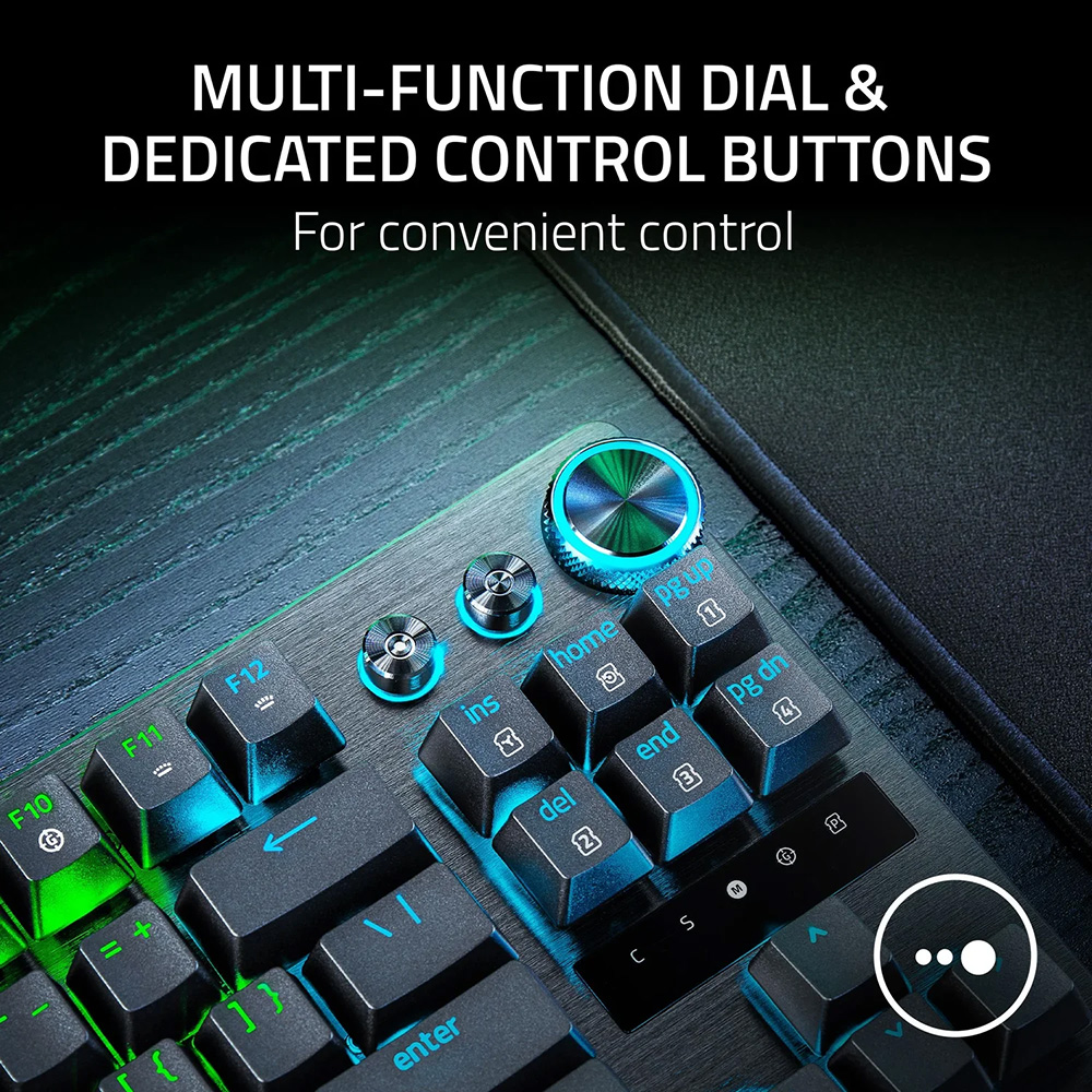 کیبورد با سیم گیمینگ ریزر مدل Huntsman V3 Pro TKL