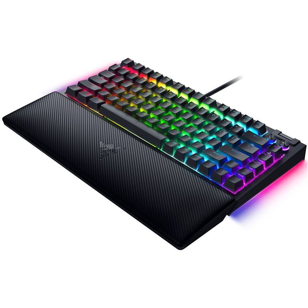 کیبورد با سیم گیمینگ مکانیکال ریزر مدل BlackWidow V4 75%