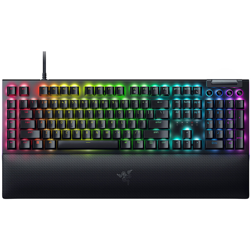 کیبورد با سیم گیمینگ مکانیکال ریزر مدل BlackWidow V4