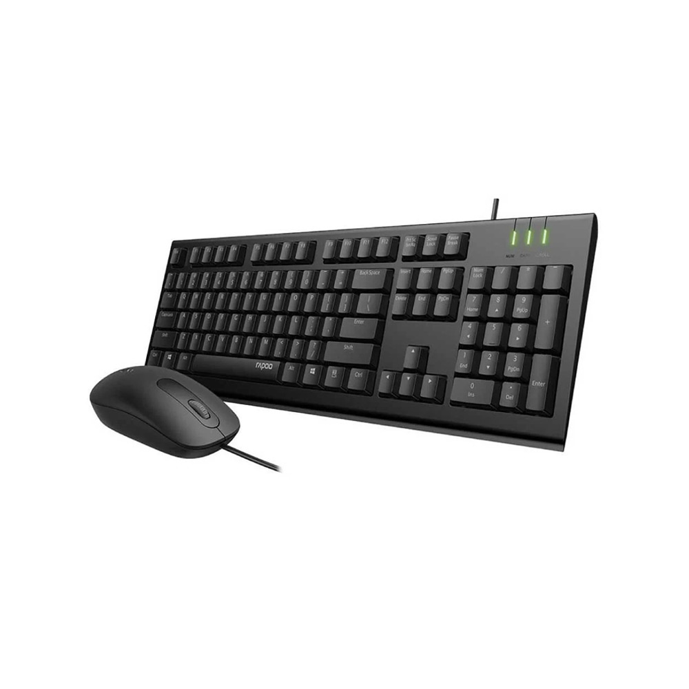 ست ماوس و کیبورد با سیم رپو مدل X130 pro