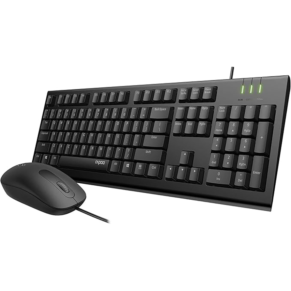 ست ماوس و کیبورد با سیم رپو مدل X120 pro