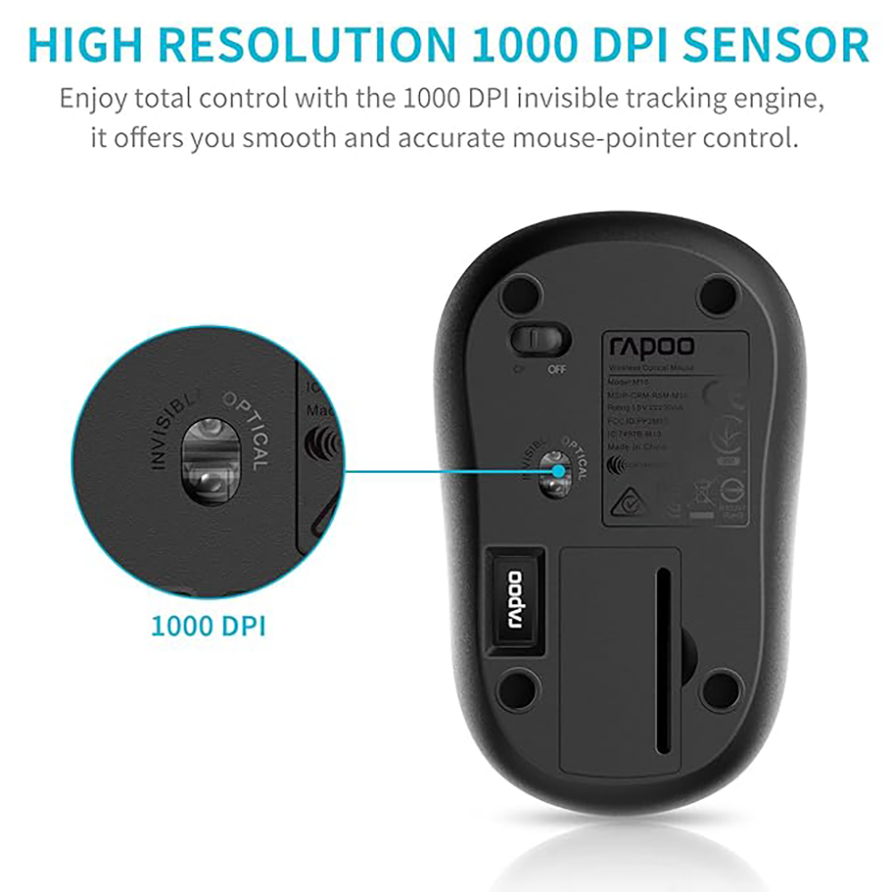 ست ماوس و کیبورد بی سیم رپو مدل X1800 pro