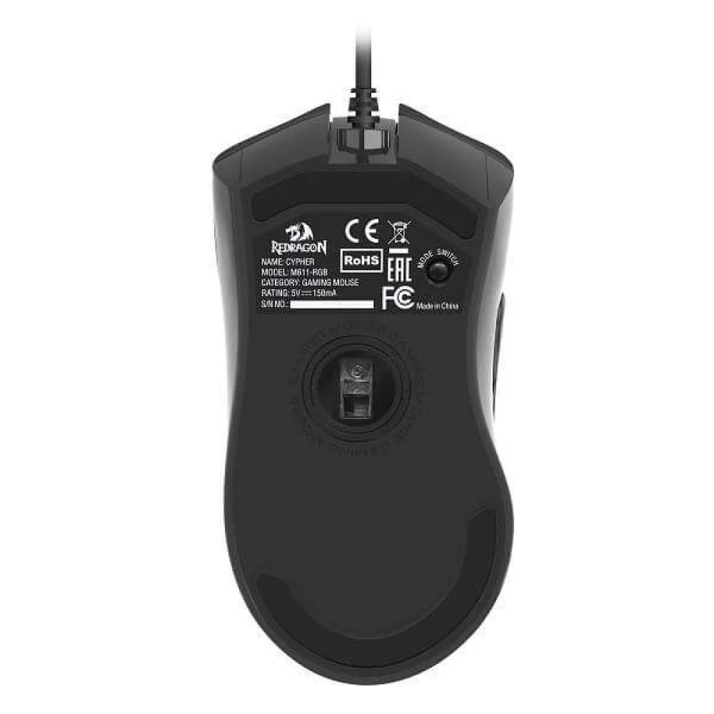 ماوس ردراگون گیمینگ سیم دار مدل M611 RGB Cypher