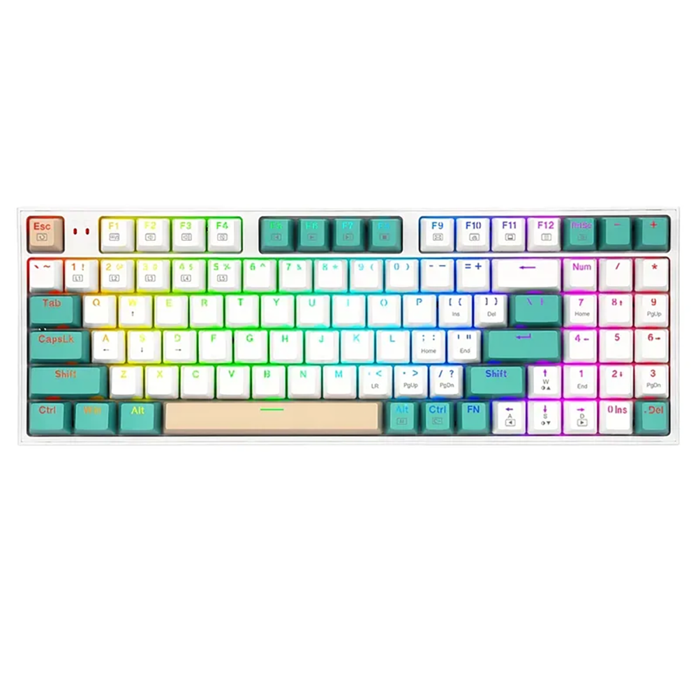 کیبورد ردراگون گیمینگ بی سیم مدل Veigar K643WGC RGB PRO