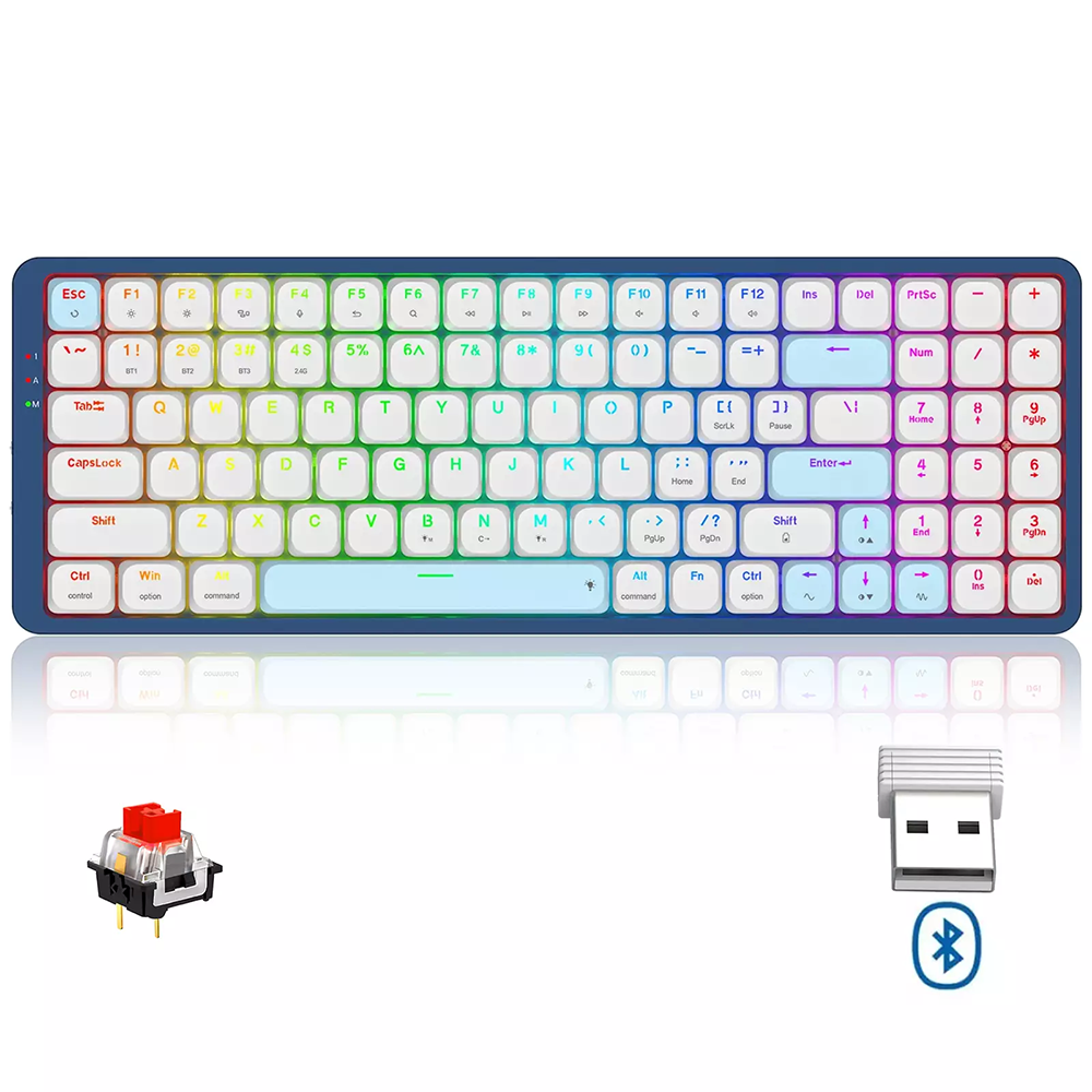 کیبورد ردراگون گیمینگ بی سیم مدل Eva K684WB RGB PRO