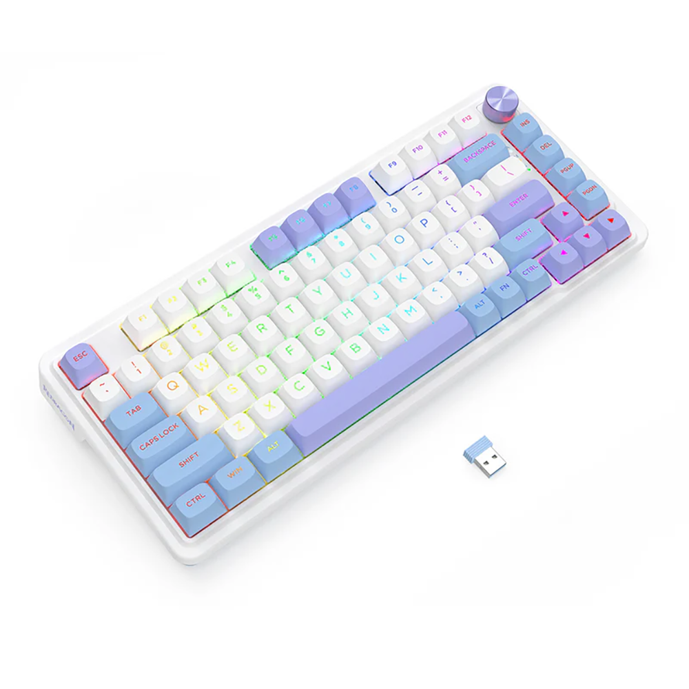 کیبورد ردراگون گیمینگ بی سیم مدل Ucal K673WBP RGB MAX