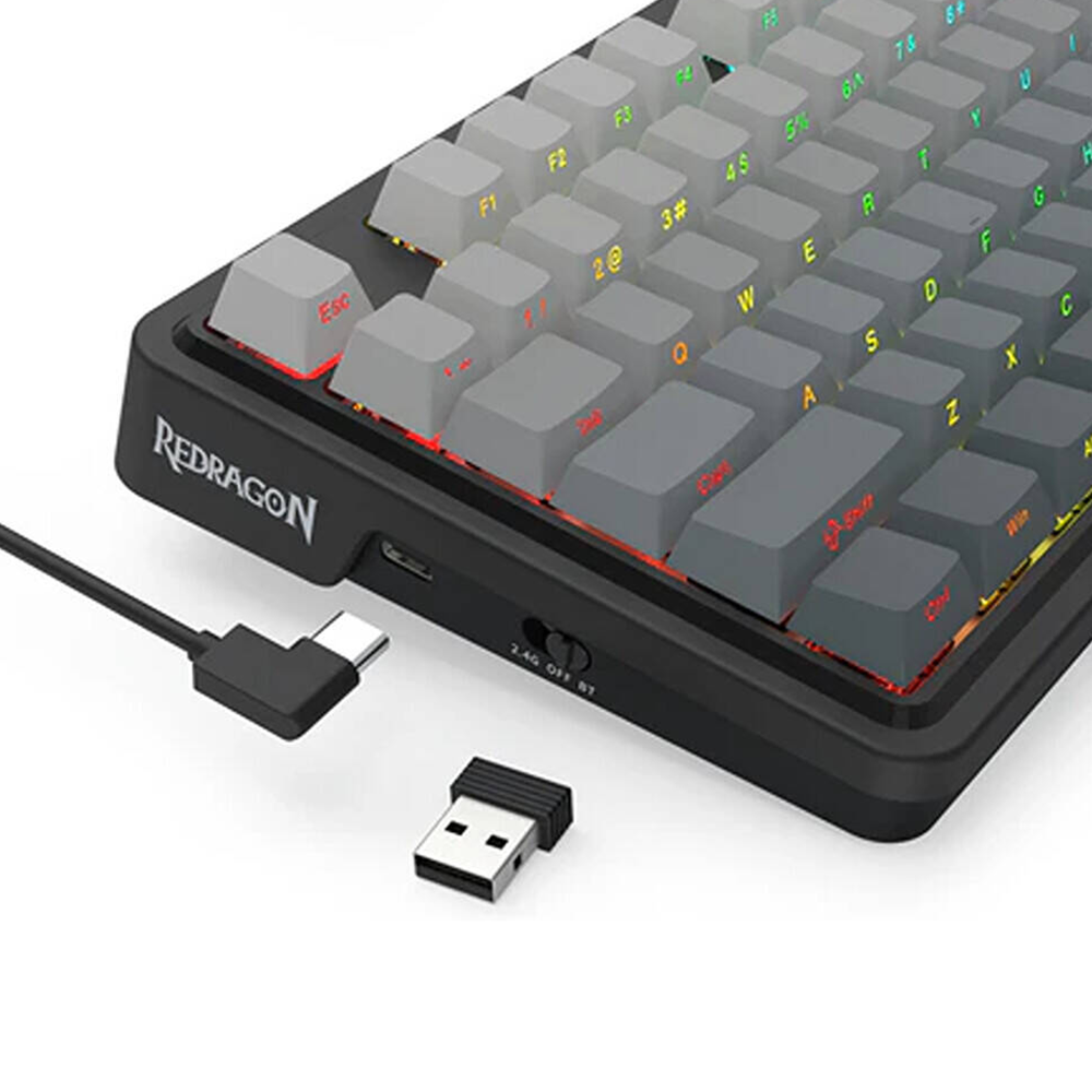 کیبورد ردراگون گیمینگ بی سیم مدل Ucal K673SP RGB PRO