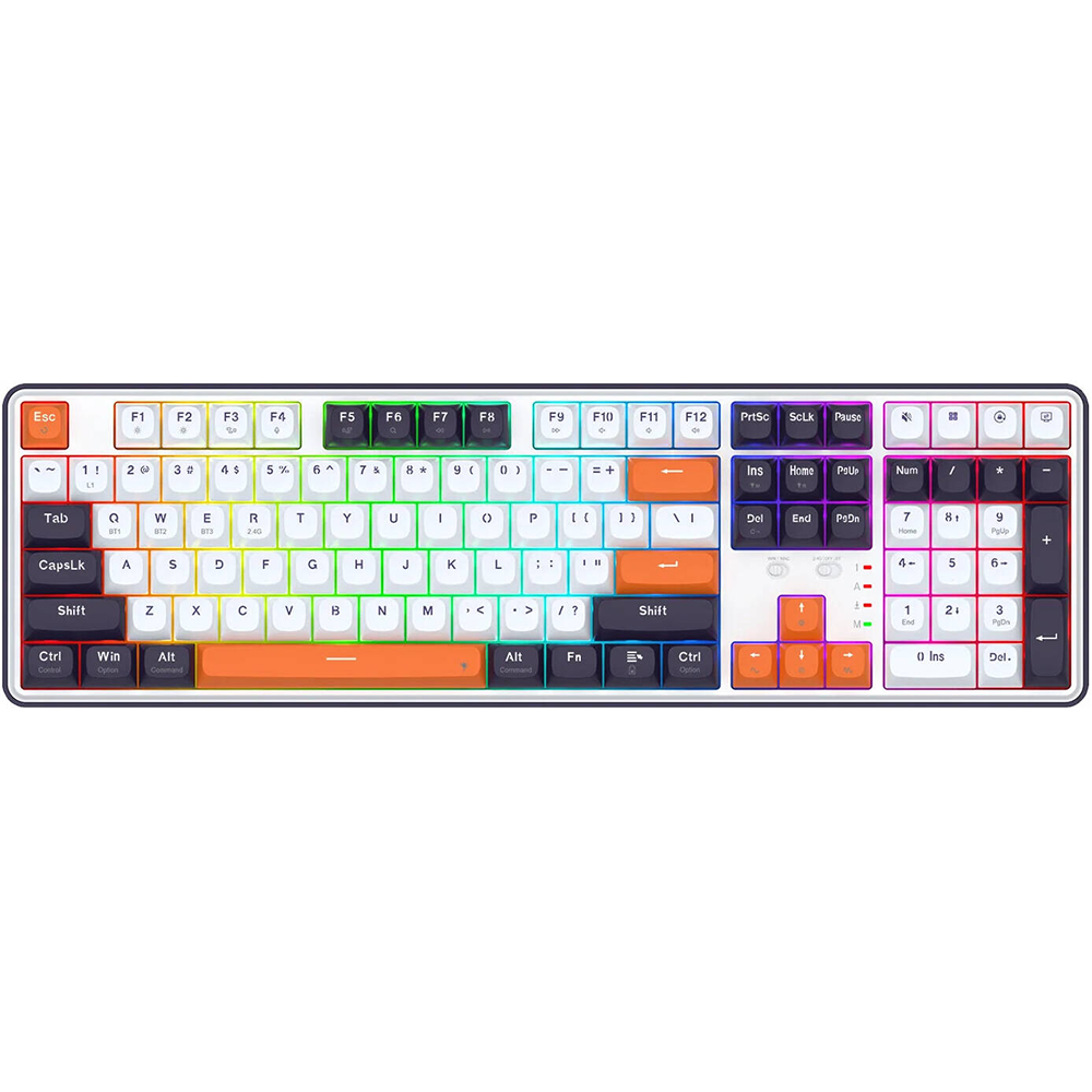 کیبورد ردراگون گیمینگ بی سیم مدل Wyvern K689WBO RGB PRO