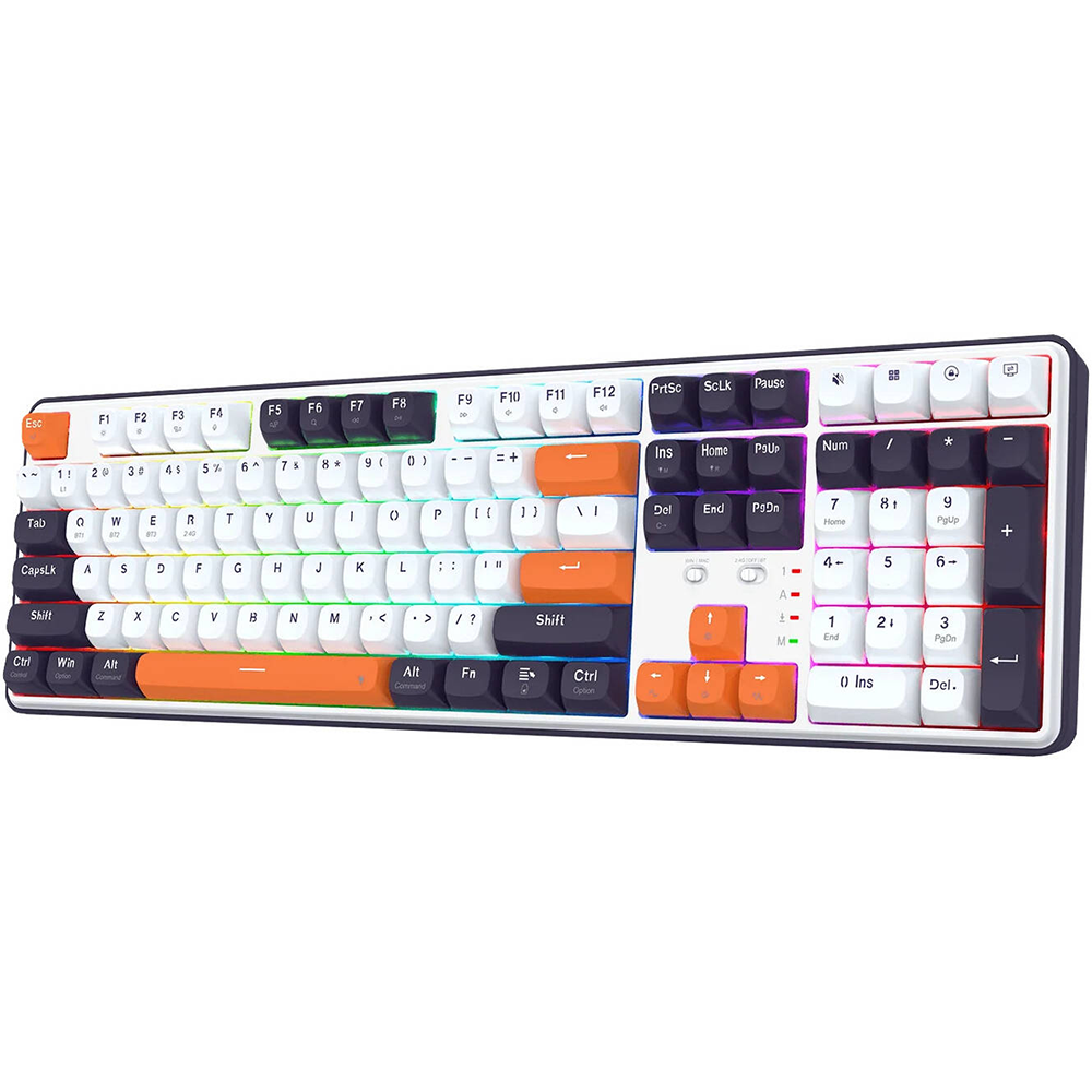 کیبورد ردراگون گیمینگ بی سیم مدل Wyvern K689WBO RGB PRO