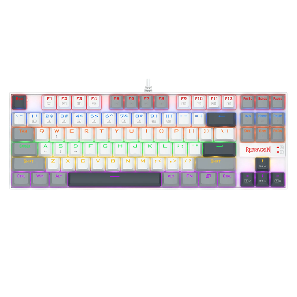کیبورد ردراگون گیمینگ سیم دار مدل Kumara K552WGL RGB