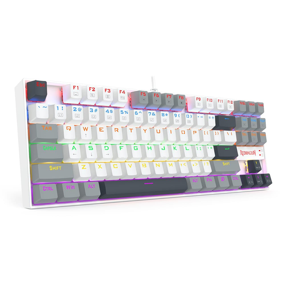 کیبورد ردراگون گیمینگ سیم دار مدل Kumara K552WGL RGB
