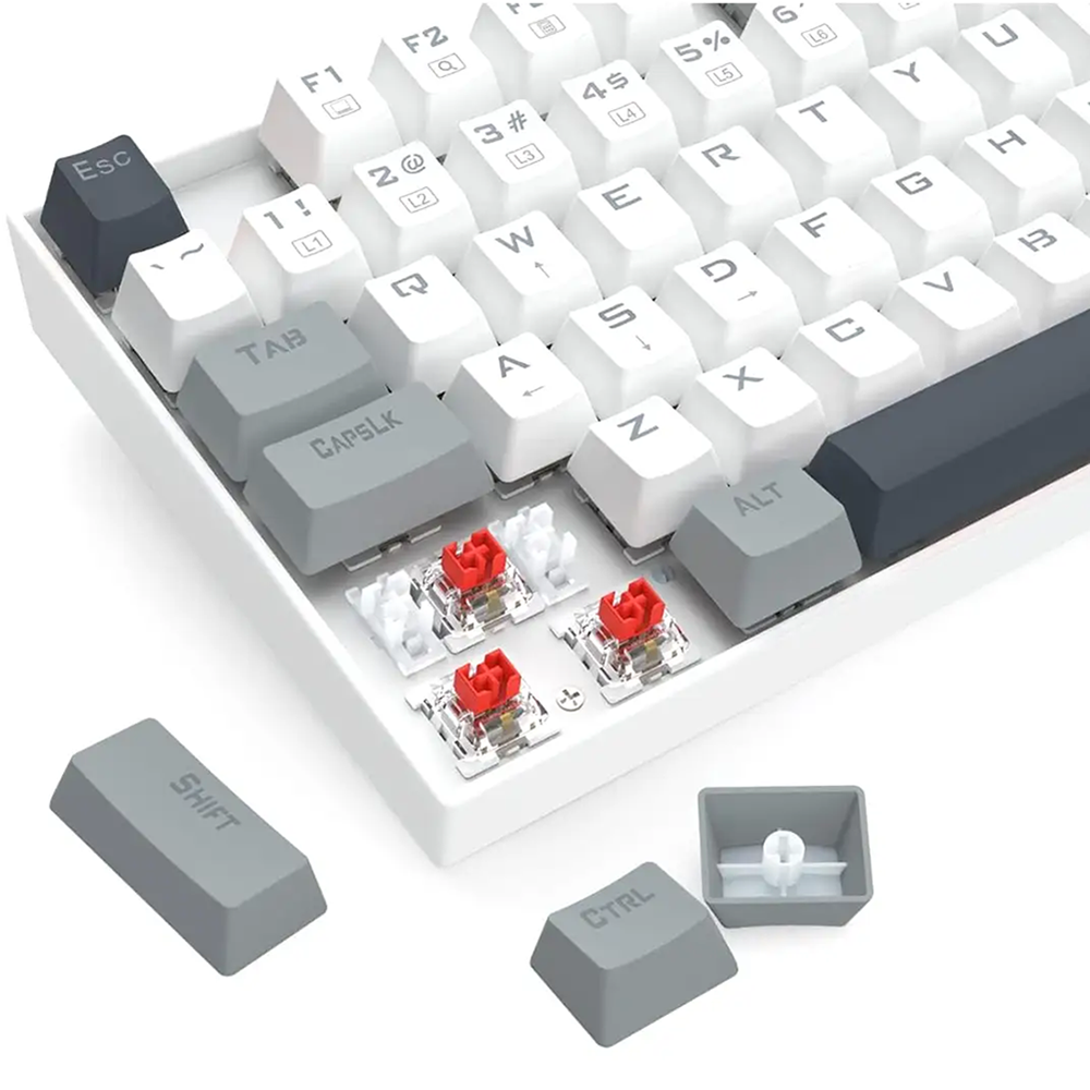 کیبورد ردراگون گیمینگ سیم دار مدل Kumara K552WGL RGB