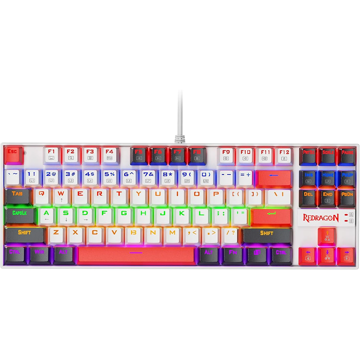 کیبورد ردراگون گیمینگ سیم دار مدل Kumara K552WLR RGB