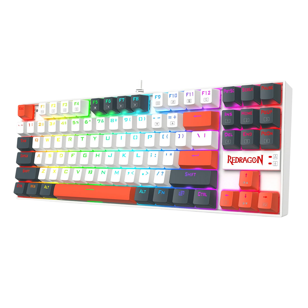 کیبورد ردراگون گیمینگ سیم دار مدل Kumara K552WLR RGB