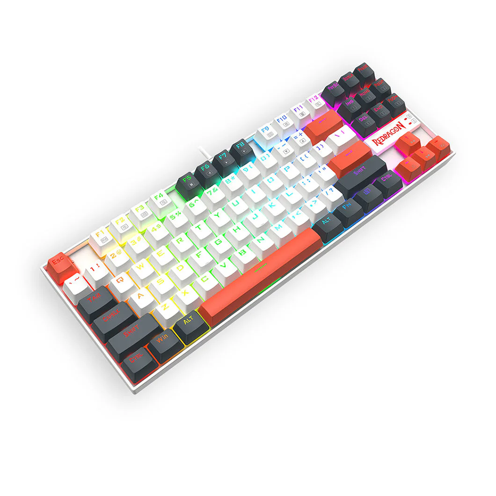 کیبورد ردراگون گیمینگ سیم دار مدل Kumara K552WLR RGB