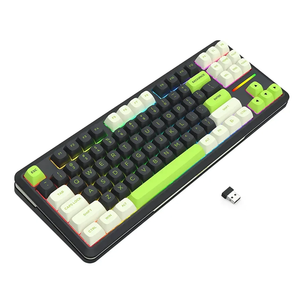 کیبورد ردراگون گیمینگ بی سیم مدل Wildslash K734BWG RGB PRO