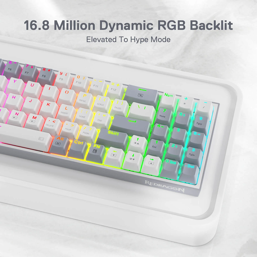 کیبورد ردراگون گیمینگ بی سیم مدل K628 Pollux PRO RGB