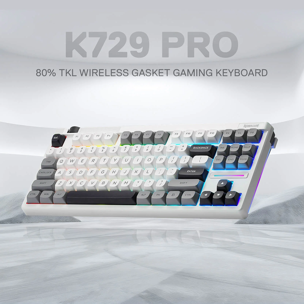 کیبورد ردراگون گیمینگ بی سیم مدل Otiim K729WGB RGB PRO
