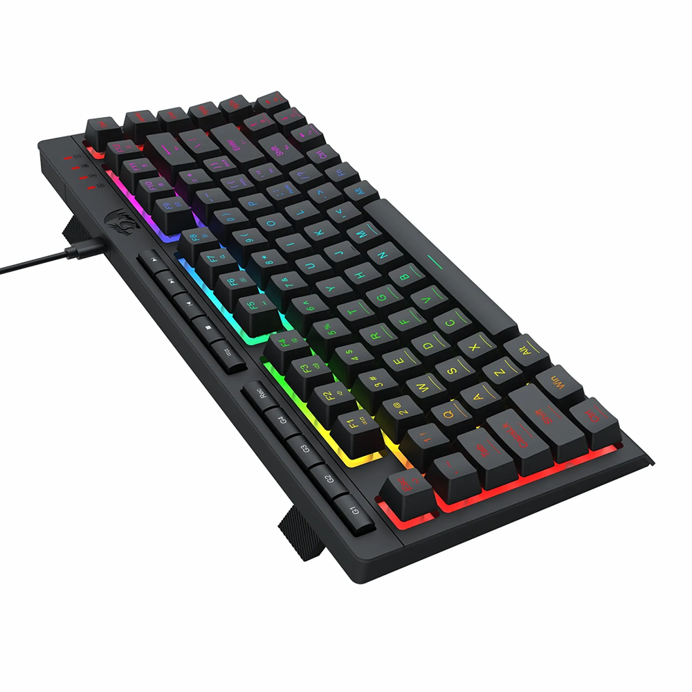 کیبورد ردراگون گیمینگ سیم دار مدل Crescent K524 RGB