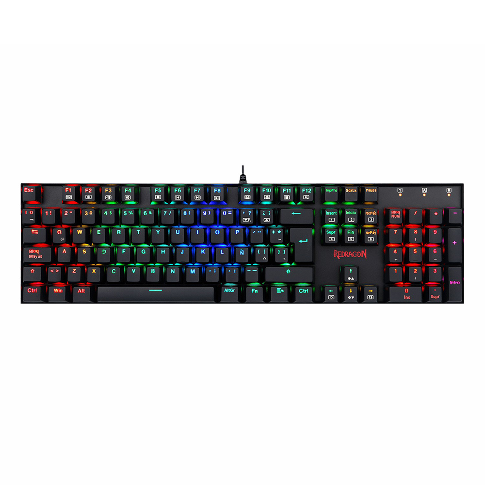 کیبورد ردراگون گیمینگ سیم دار مدل Mitra K551 RGB 1