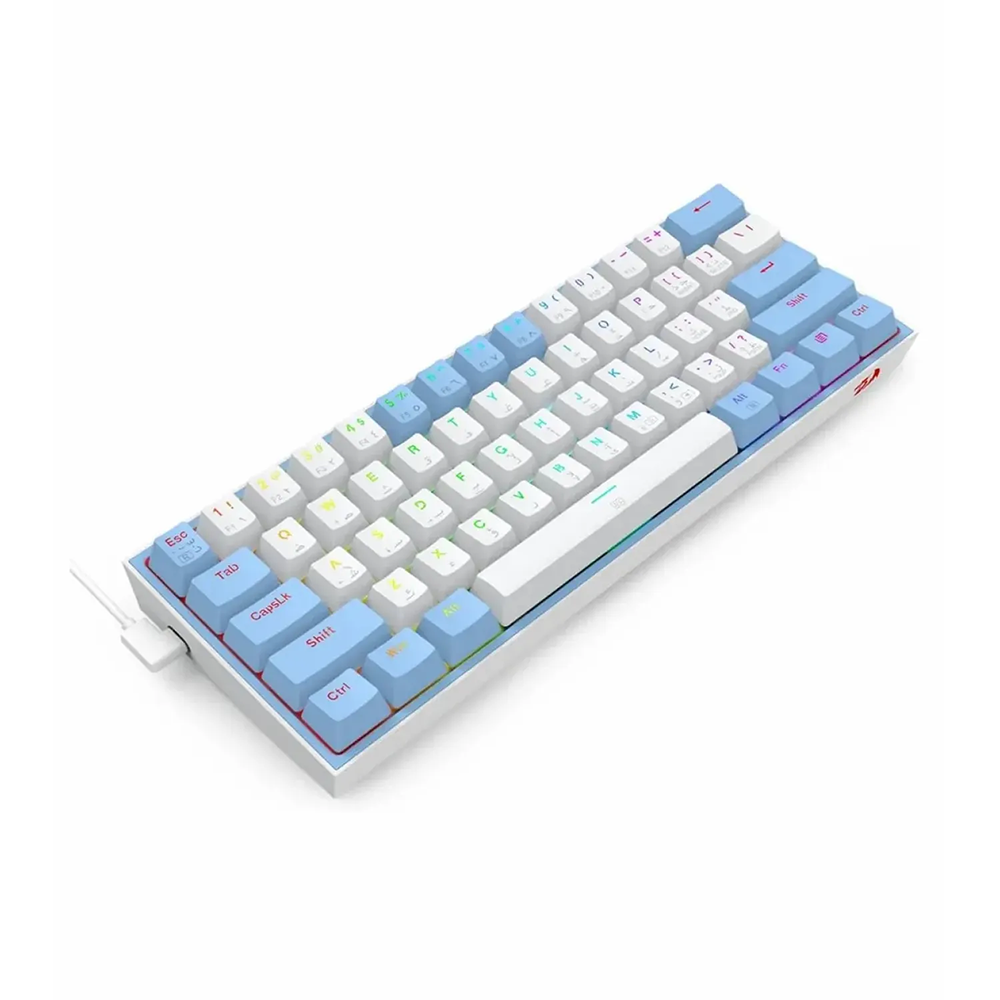 کیبورد ردراگون گیمینگ سیم دار مدل Fizz K617 WB RGB