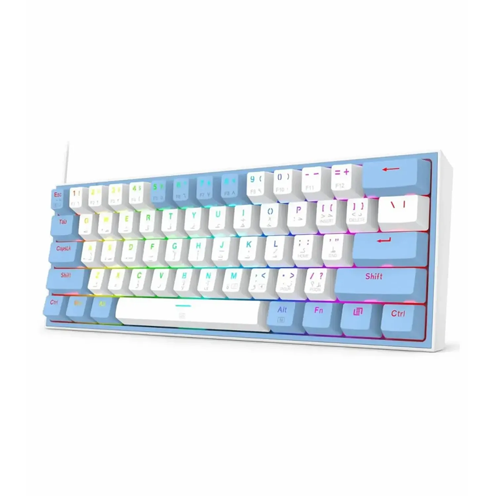 کیبورد ردراگون گیمینگ سیم دار مدل Fizz K617 WB RGB