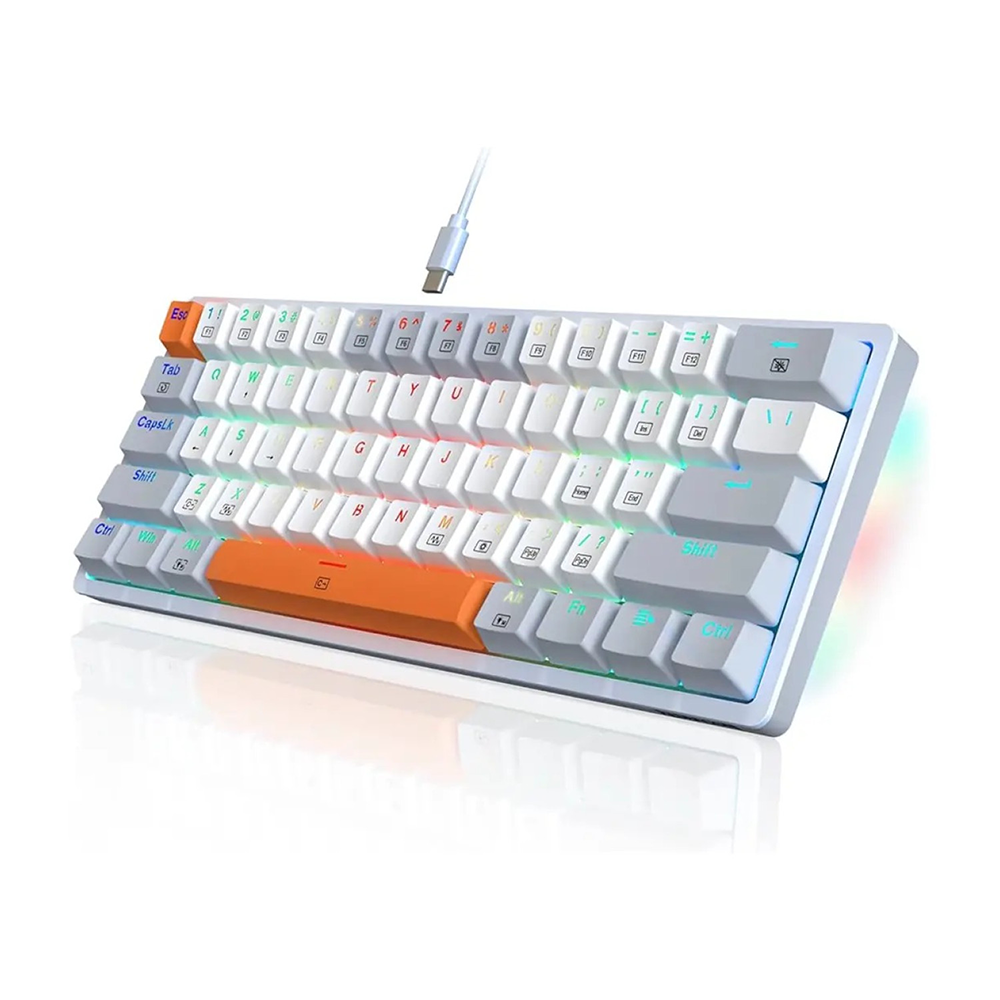 کیبورد ردراگون گیمینگ سیم دار مدل Akali K642 WGO RGB