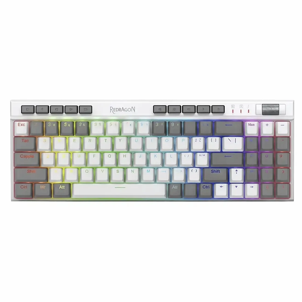 کیبورد ردراگون گیمینگ سیم دار مدل Magic Wand SE K655WG RGB