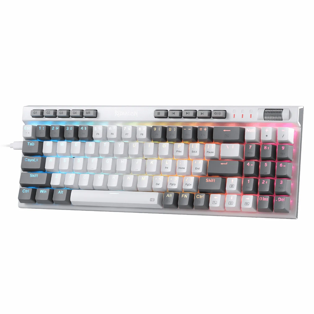 کیبورد ردراگون گیمینگ سیم دار مدل Magic Wand SE K655WG RGB