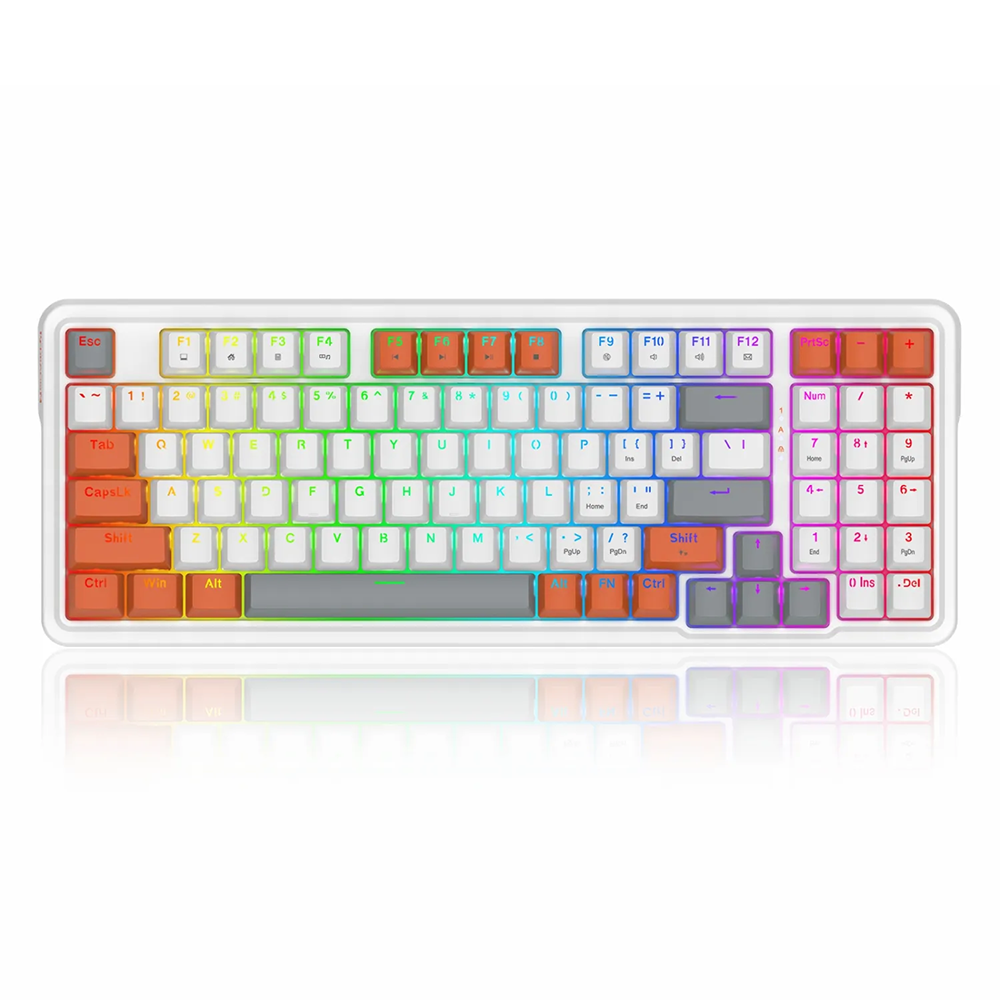 کیبورد ردراگون گیمینگ سیم دار مدل Gloria K664 WOG RGB