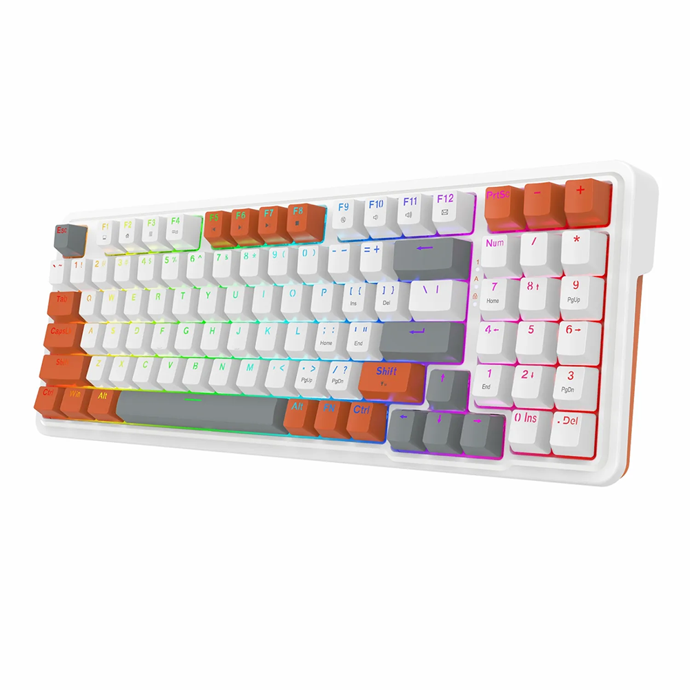 کیبورد ردراگون گیمینگ سیم دار مدل Gloria K664 WOG RGB