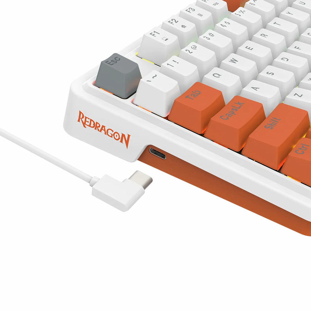 کیبورد ردراگون گیمینگ سیم دار مدل Gloria K664 WOG RGB