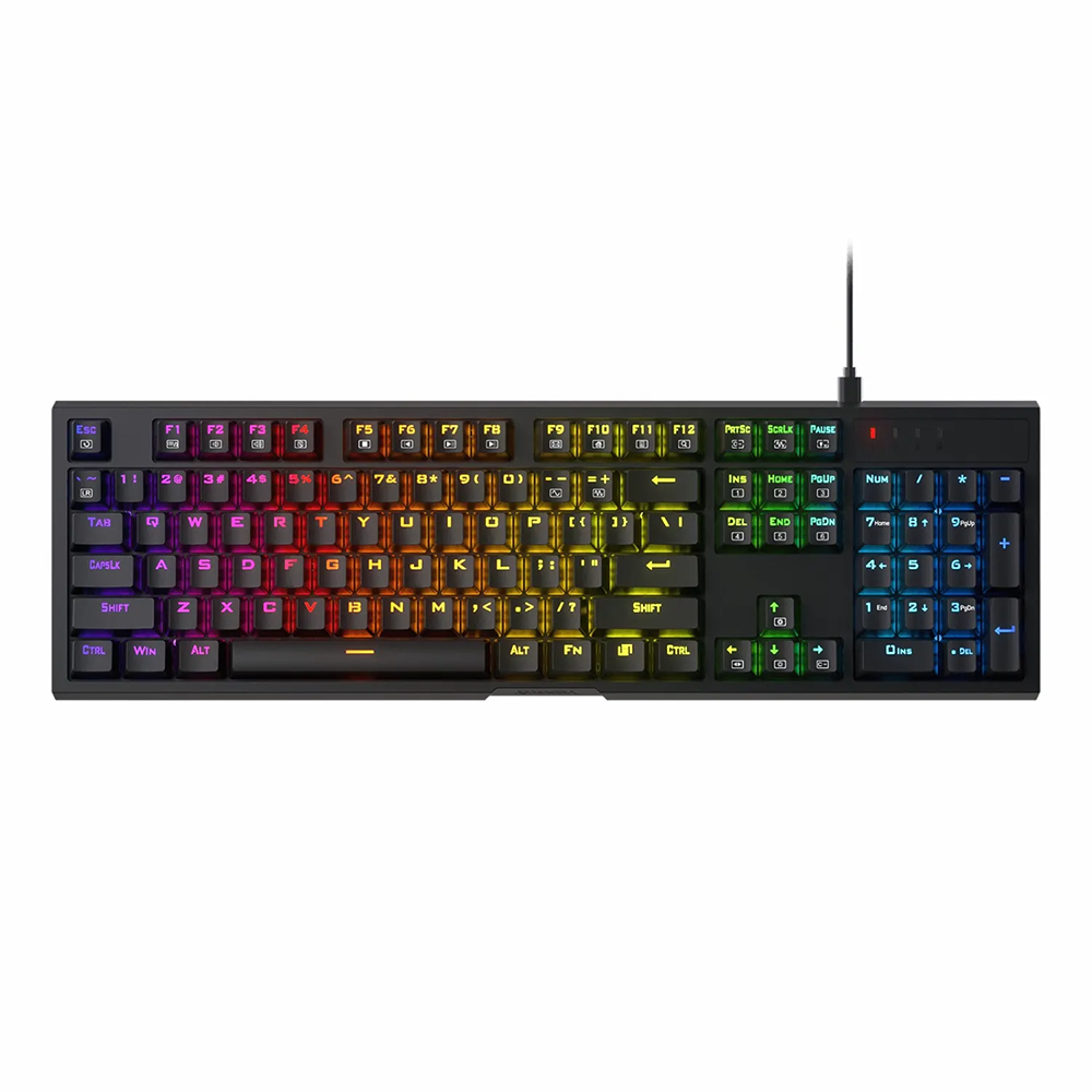 کیبورد ردراگون گیمینگ سیم دار مدل Argo K670 RGB