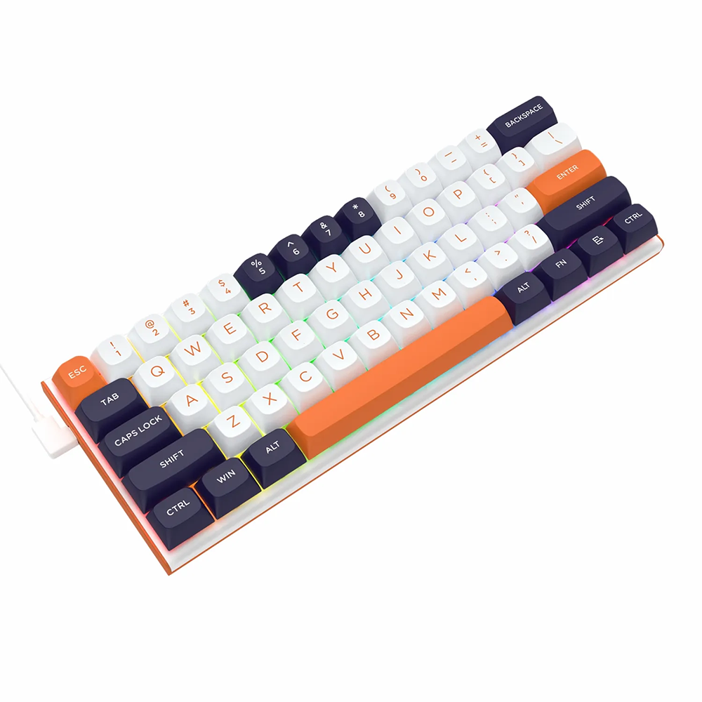 کیبورد ردراگون گیمینگ سیم دار مدل FiddK683 WBO RGB M