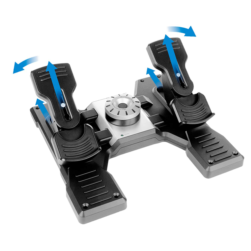 شبیه ساز پرواز پدال پایی لاجیتک مدل Rudder Pedals