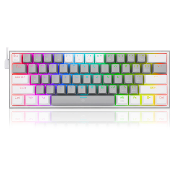 کیبورد ردراگون گیمینگ سیم دار مدل Fizz K617 WG RGB