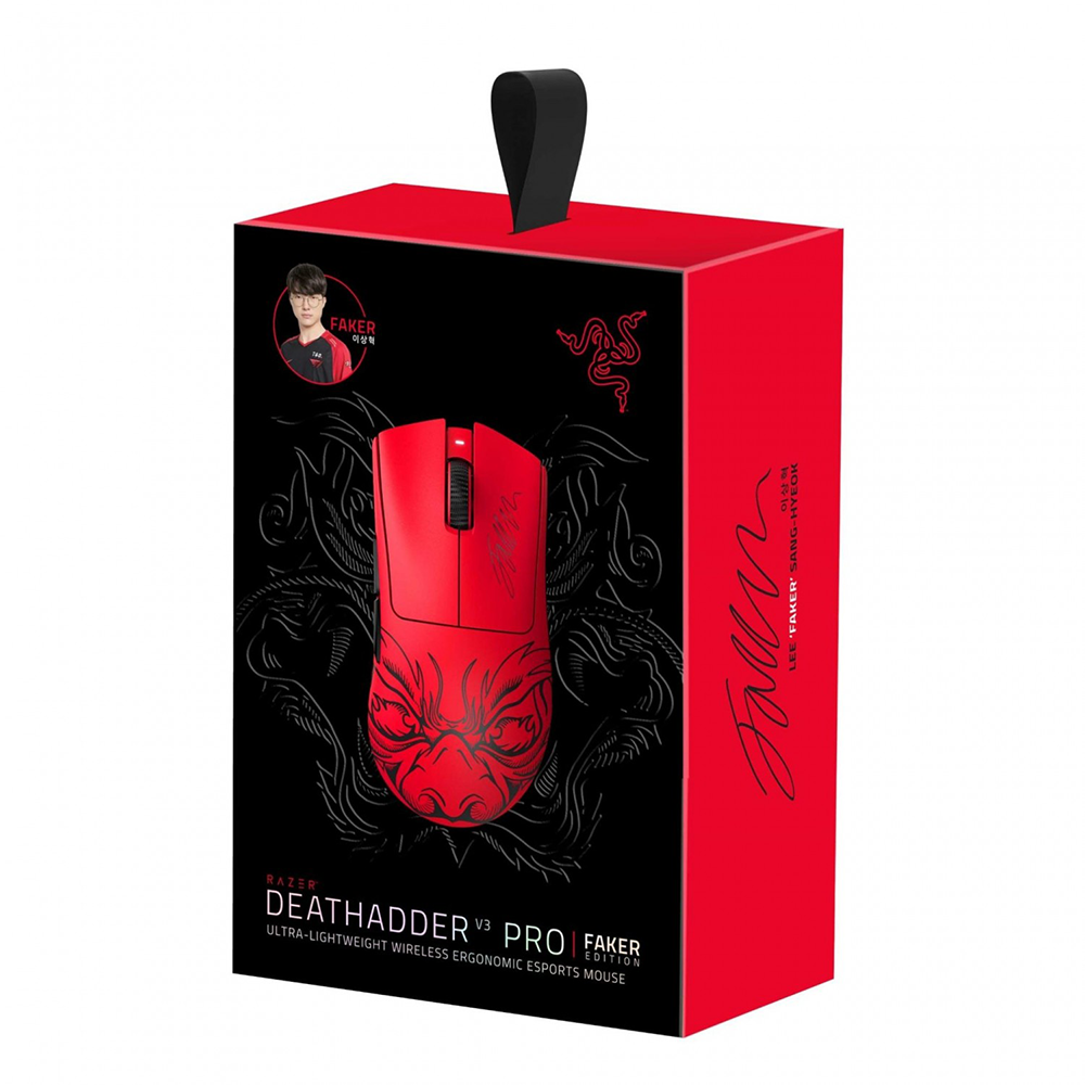 ماوس ریزر گیمینگ بی سیم مدل DeathAdder V3 PRO Faker Edition