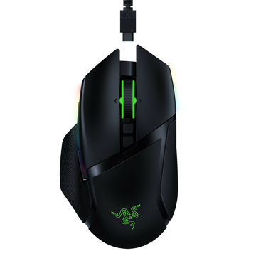 ماوس ریزر گیمینگ بی سیم مدل Basilisk Ultimate & Dock