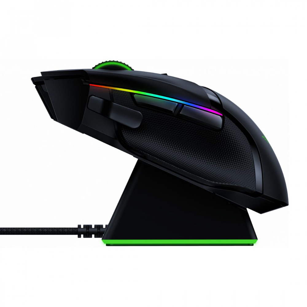 ماوس ریزر گیمینگ بی سیم مدل Basilisk Ultimate & Dock