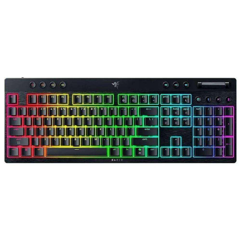 کیبورد ریزر گیمینگ بی سیم مدل BlackWidow V4 HyperSpeed