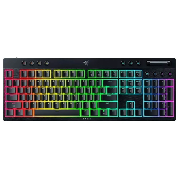 کیبورد ریزر گیمینگ بی سیم مدل BlackWidow V4 HyperSpeed