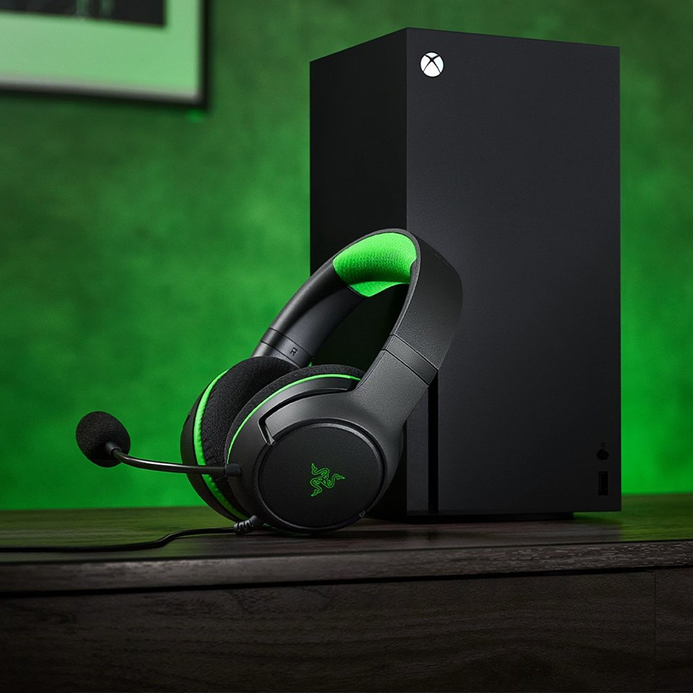 هدست ریزر گیمینگ سیم دار مدل Kaira X XBOX Black